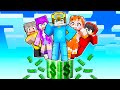 Minecraft But We’re On ONE MILLIONAIRE BLOCK!