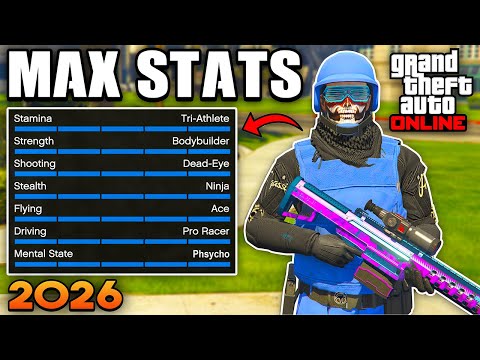 *SOLO* How To Max Out Stats FAST In GTA 5 Online! (Easy Max Stats Guide)