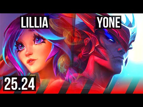 LILLIA vs YONE (TOP) | 46K damage | EUW Master | 25.24