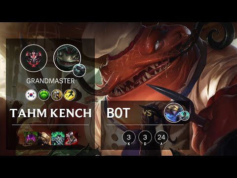 Tahm Kench Bot vs Ezreal - KR Grandmaster Patch 11.9