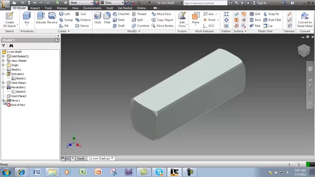 U4 | Autodesk Inventor Part Browser