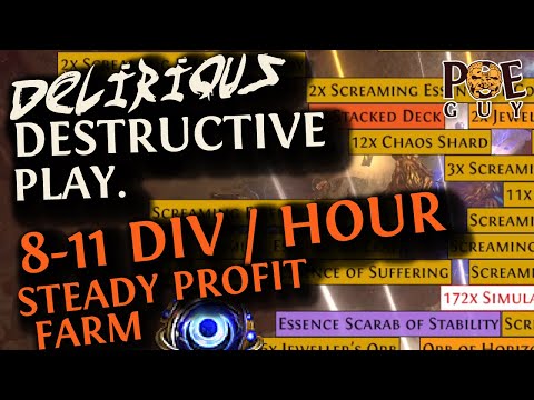 PoE 3.27 - PROFITABLE GUARDIAN MAP FARM // SHAPER GUARDIANS WITH DELIRIUM (stable profit/hour)