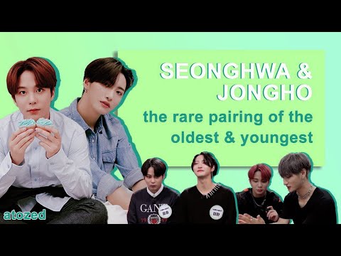 Moments between ATEEZ's oldest and youngest