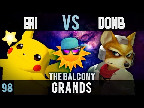 Melee @ the Balcony 98 - Grands ft. Eri (Pikachu) VS DonB (Fox)