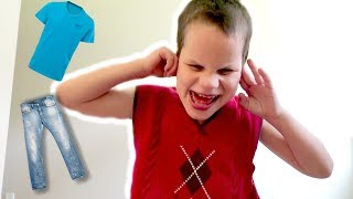 HE CAN CHOOSE HIS OWN CLOTHES!