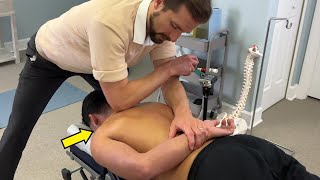 Gamer Gets *Cracked* 😳🙌🏻 So He Can Look Up Again! Young Man Thrilled!