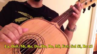 Como Tocar Guitarron "El Son de La Negra"