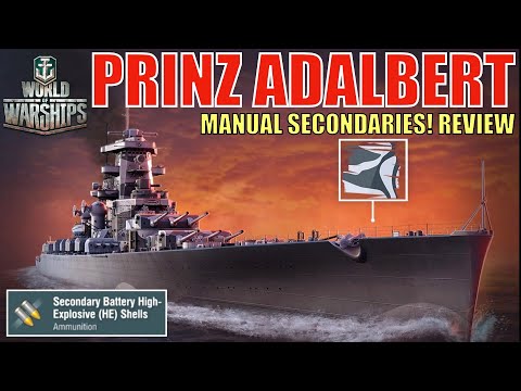 Prinz Adalbert REVIEW | The New German Manual Secondary Cruiser!