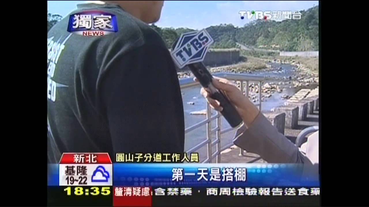 〈獨家〉淘金客闖員山子分洪 搭棚架機具尋金