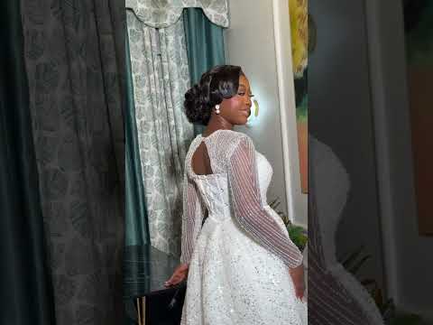 Side view of my bride #youtube #weddinghairstyle #youtubeshorts #bride