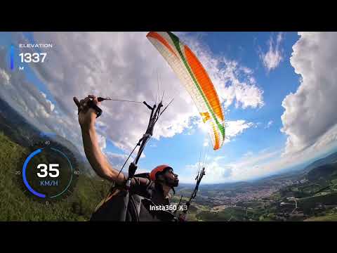 Quando o lift funciona! 40 minutos voando em Serra Negra com vento forte 🪂