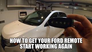 How To Get Your Ford Remote Start Working Again