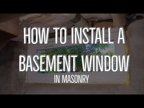 How To Install A Basement Window ~ in Masonry
