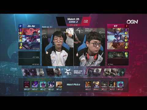 LCK Spring 01/02/2018 - KT vs JAG - Week 3 Game 2 - kt Rolster vs Jin Air GreenWings - LOL PR