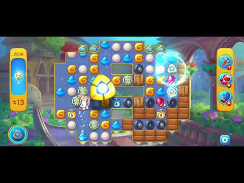 Fishdom gameplay level 2596