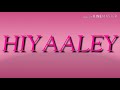 Hiyaaley lyrics«beatology studio»«vindhu album»