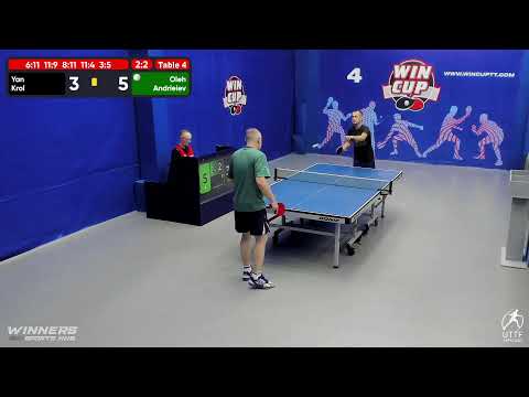 23:30 Кроль Ян  (2:3)   Андреев Олег   стол 4  ЮГ-5  02.08.22
