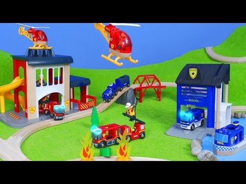 BRIO Züge: Feuerwehrmann, Polizei & Spielzeugautos für Kinder