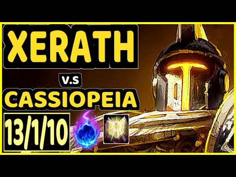 ENVY (XERATH) vs CASSIOPEIA - 13/1/10 KDA MID CHALLENGER GAMEPLAY - BR
