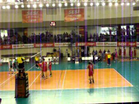 jogo de volei  do sesi x medley  de campinas dia 23/10/10