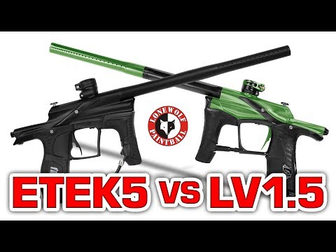 Planet Eclipse Etek5 vs LV1.5 Marker Comparison | Lone Wolf Paintball Michigan