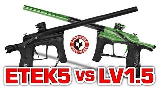 Planet Eclipse Etek5 vs LV1.5 Marker Comparison | Lone Wolf Paintball Michigan