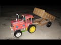 How To Make Matchbox Tractor With Trolley At Home Tractor Kaise Banaye Diy Hydraulic Trolley