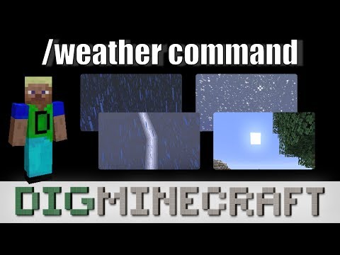 How to use the /weather command in Minecraft