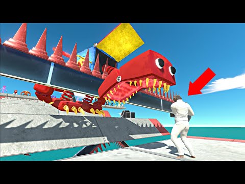 Creppy Monsters Spinning Blade Challenge | Stop Soldier Apes - Animal Revolt Battle Simulator