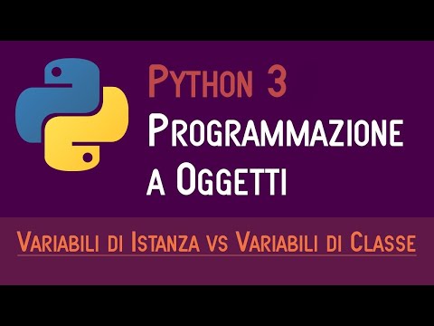 02. INSTANCE VARIABLES AND CLASS VARIABLES - OBJECT-ORIENTED PROGRAMMING IN PYTHON - ITALIAN
