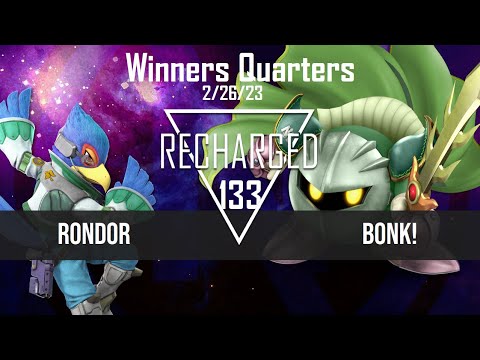 Recharged #133 Winners Quarters - Rondor (Falco) vs Bonk! (Meta Knight)  - SSBU Tournament