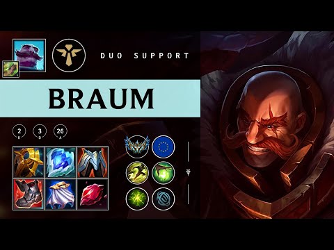Braum Support vs Pyke - EUW Challenger Patch 25.23