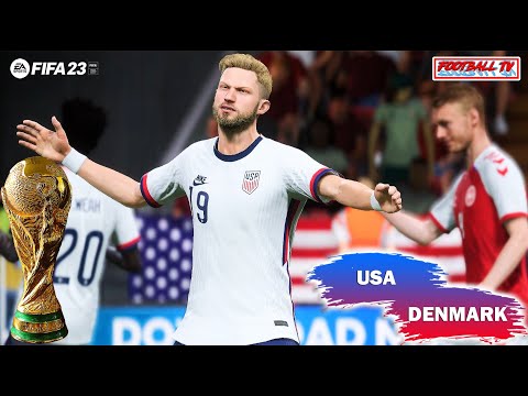 FIFA 23 - USA vs DENMARK - Final FIFA World Cup 2022 - Full Match All Goals - Next Gen Gameplay PC