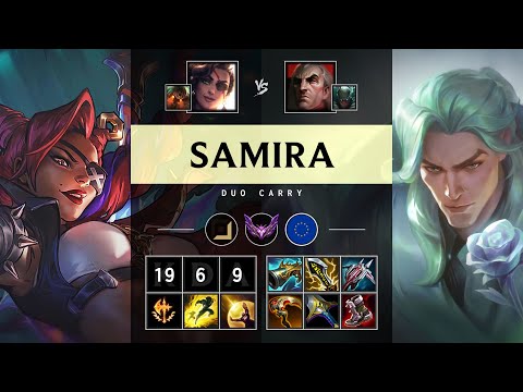 Samira ADC vs Swain: Quadra Kill, Legendary - EUW Master Patch 25.S1.1