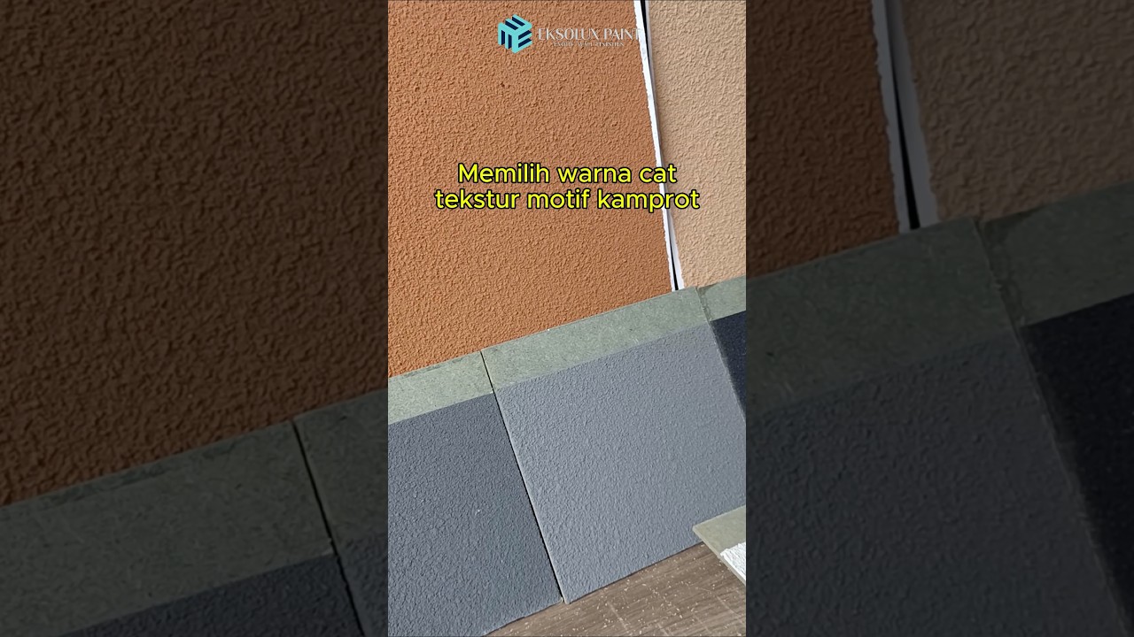 Pilihan Warna Cat Tekstur Motif Kamprot #catdekoratif #cattekstur #wallpainting #shorts