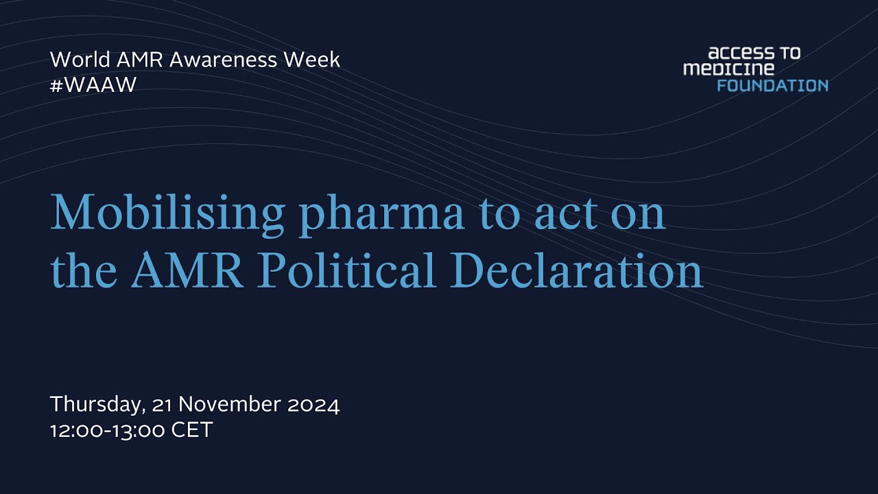 Webinar: Mobilising pharma to act on the AMR Political Declaration