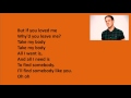 Stevie McCrorie - All I Want Lyrics