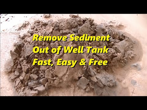 Drain Sediment From Well Tank      #well #tank #cleaning #hacks #diy