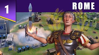 Civ 6 Trajan Gameplay - Deity Science Victory under 300 Turns
