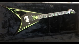 Video thumbnail for ESP LTD ALEXI-600  GREENY- Alexi Laiho Signature - Unboxing Setup Demo by metal_moonlighter