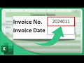 How To Generate Invoice Numbers Automatically In Excel Microsoft Excel Tutorial 2025