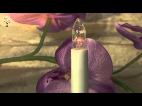 Leuchtkerze mit Halter, batteriebetrieben Artikel-Nr.:071-45 www.deko-welten.de