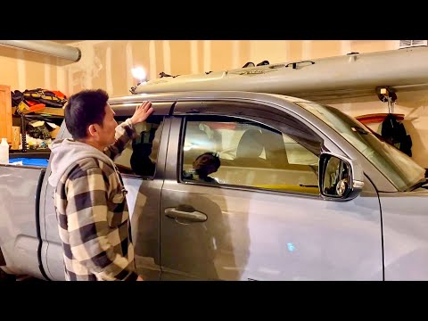 2021 Tacoma TRD Off Road Double Cab ESP-02: Window Visors Installation