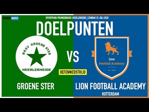 Doelpunten Groene Ster vs Lion Football Academy 31-07-2022