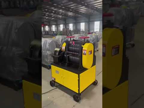 Scrap steel bar straightening machine