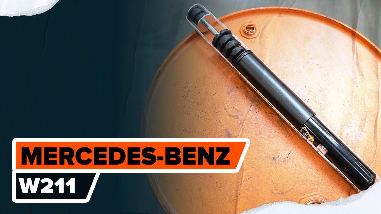Cómo cambiar: amortiguadores de la parte trasera - Mercedes W211 | Guía de sustitución