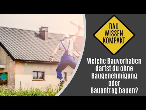 Which construction projects can you build without a building permit or building application? -- C...