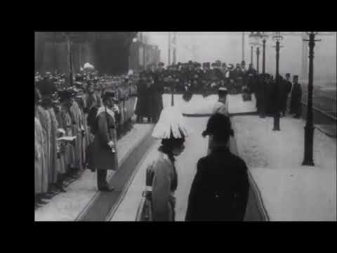 Kaiser Wilhelm II. am Bahnhof in Wien 1912
