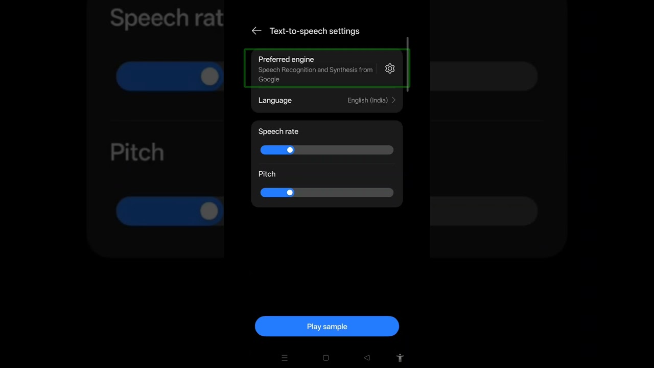 Which text to speech I am using with TalkBack for blind my English Hindi Marathi primary TTS voice