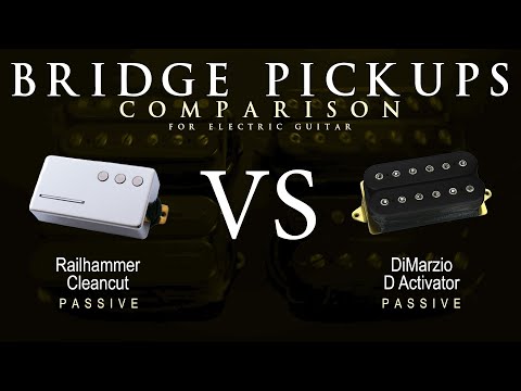Railhammer CLEANCUT vs DiMarzio D ACTIVATOR - Bridge Guitar Pickup Comparison Tone Demo